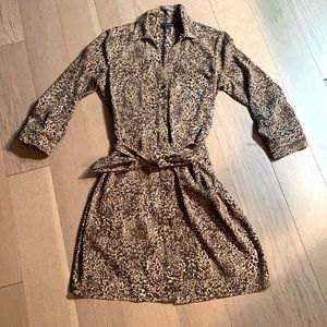 1.State leopard print dress